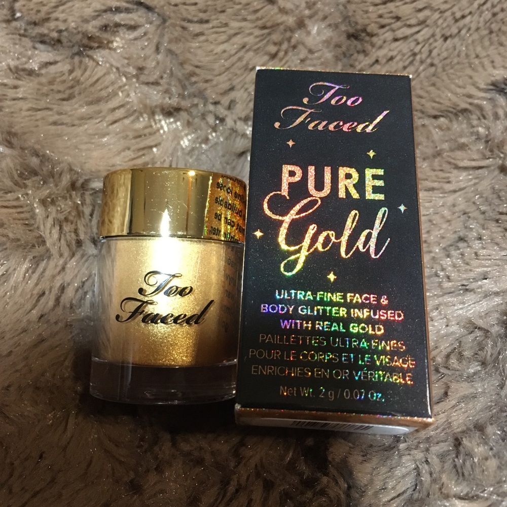 NIB Too Faced Pure Gold Glitter